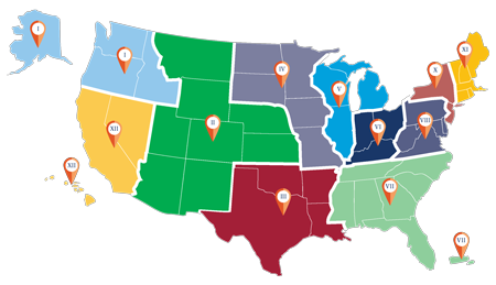 NAFSA Regions map