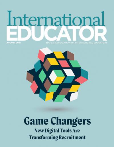 Cover for the August 2021 issue of International Educator